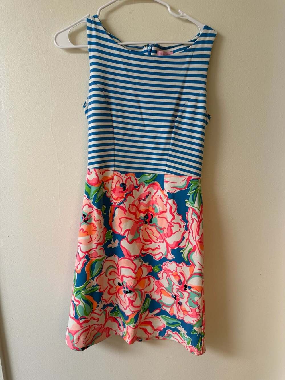 Lilly Pulitzer LIKE NEW Julianna Sleeveless Striped and Floral Print Dress